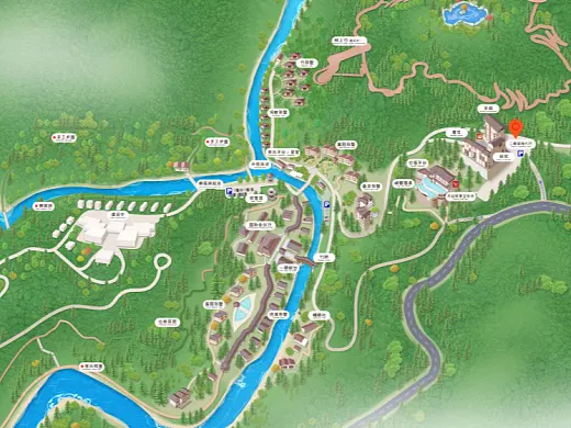 青铜峡结合景区手绘地图智慧导览和720全景技术，可以让景区更加“动”起来，为游客提供更加身临其境的导览体验。